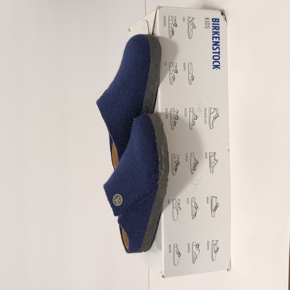 Birkenstock zermatt rivet wool slip on clog toddler boys size 8